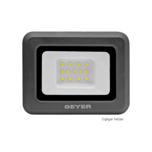 GEYER Προβολέας led μαύρος 10W 4000K 900LM LPRM10CE