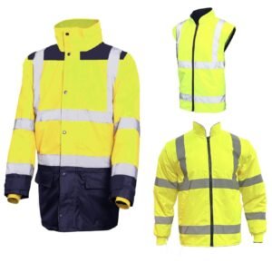 Μπουφάν εργασίας Astral ανακλαστικό κίτρινο-μπλε 5σε1 4XL