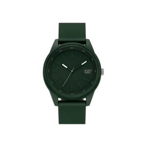 CAT Ρολόι μπαταρίας Insignia με καουτσούκ λουράκι πράσινο 43mm LJ.130.23.323