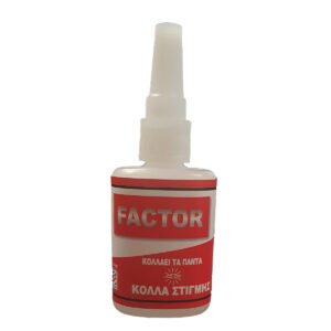 Κόλλα στιγμής 20gr γενικής χρήσης Factor υγρή κόλλα στιγμής Super Adhesive μικρού μεγέθους 20ml