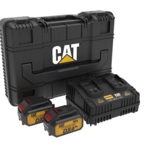 CAT Set 2 Μπαταρίες λιθίου 18V 4Ah με διπλό φορτιστή & βαλίτσα DXK900