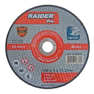 RAIDER Τροχός κοπής μετάλλου Pro 230*3*22.2mm 160128