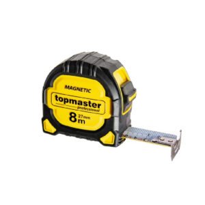 TOP MASTER Μετροταινία 5Μ*27ΜΜ με αυτόματη επαναφορά και μαγνήτη διπλής όψης 3η γενιά 260201