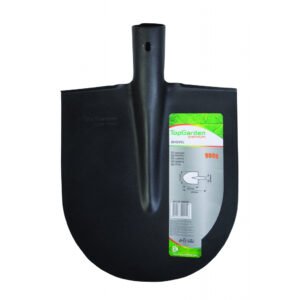 TOP GARDEN Φτυάρι στρογγυλό-ίσιο μαύρο 380457