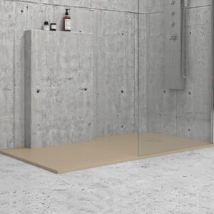Ντουζιέρα ορθογώνια υψηλής αντοχής CLASSIC Beige KARAG 100x80cm