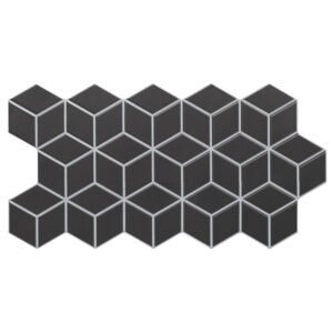 Πλακάκι RHOMBUS Black KARAG 26,5x51cm