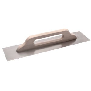 COME Σπάτουλα κόλλας χωρίς δόντι inox ξύλινη λαβή 500x120x0,6mm 311IN120