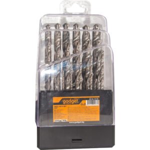 GADGET Τρυπάνι σιδήρου σετ 19τεμ 1-10mm 157105