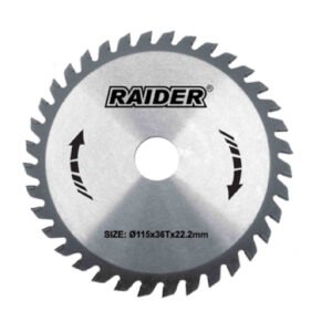 RAIDER Δίσκος κοπής ξύλου Φ20/ Φ160/24Δόντια 163106