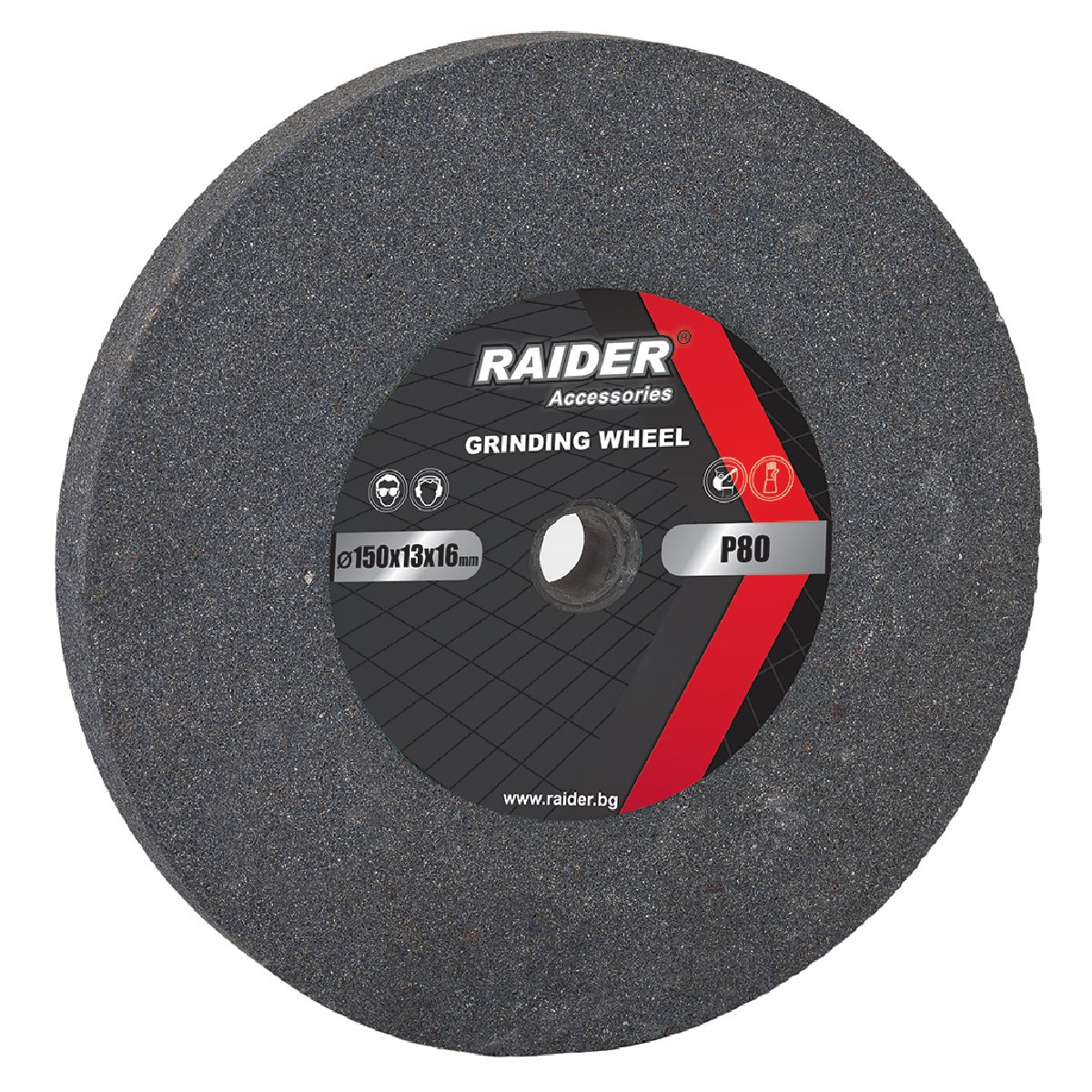 RAIDER Πέτρα λείανσης γκρι χοντρή Φ200 Ρ60 165123