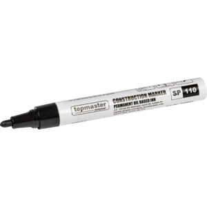TOP MASTER Μαρκαδόρος ανεξίτηλος 2.8mm μαύρος & κίτρινος 549923