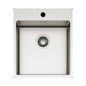 Νεροχύτης κουζίνας ανοξείδωτος COMPASS 400 Satinato ELLECI 44x51cm