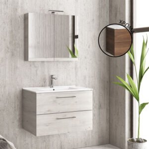 Βάση με δύο συρτάρια Brown 8702URBAN 60 KARAG 59x45x48cm
