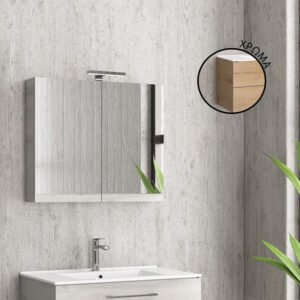 Καθρέπτης URBAN 75 με 2 Πόρτες Elvezia 8502 750x130x600mm KARAG