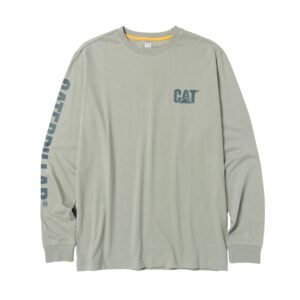 CAT Μπλουζάκι μακρυμάνικο trademark tee πράσινο 2XL 1510034-16-5808