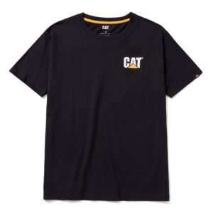 CAT Μπλουζάκι κοντομάνικο μαύρο trademark tee 2XL W05324-016