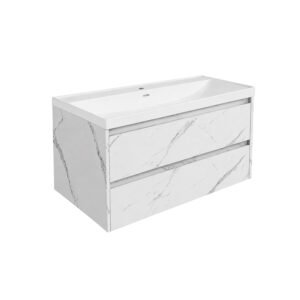 Βάση PVC με δύο συρτάρια και νιπτήρα Marble IVA KARAG