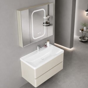 Καθρέπτης PVC Cream White SIMPLA KARAG