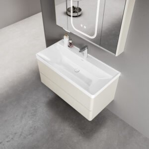 Βάση PVC με δύο συρτάρια Cream White SIMPLA KARAG