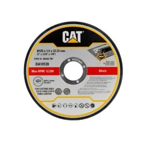 CAT Τροχός κοπής inox 125x1,6mm σετ:10τεμ. DA10120 (τιμή/τεμ)