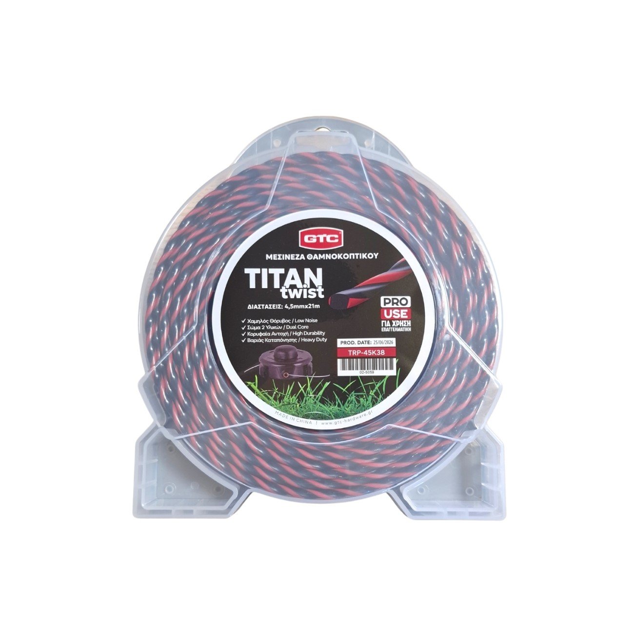 GTC Μεσινέζα στριφτή Titan 4.50mmx21m